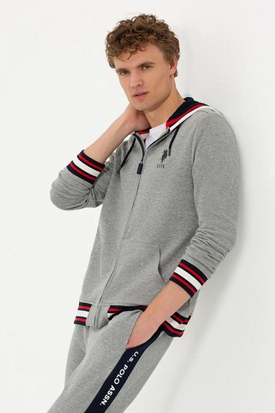 U.S. Polo Assn. Gray Men's Cardigan