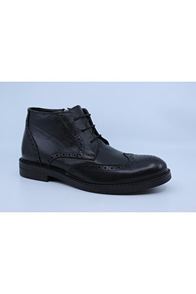 Papuccu 1007 Black Men's Leather Boots 42