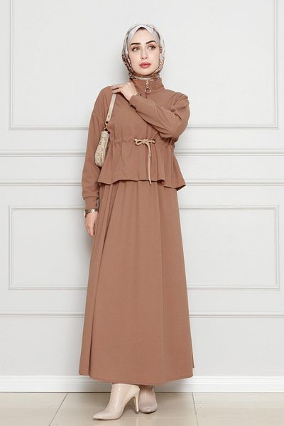 Sevitli Mink Suit - Skirt with Tunnel Waist