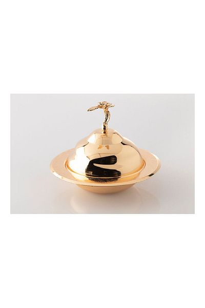 Dania Dates Bowl With Lid Gold 17×17×4cm