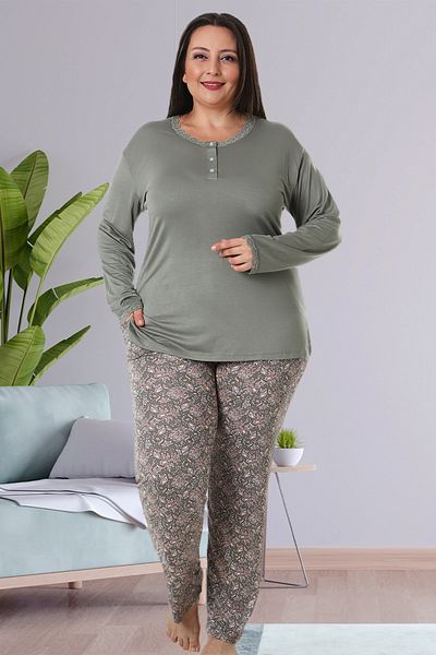 Bella Linda Viscose Plus Size Women's Pajama Set