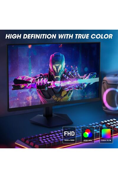 Koorui 24-Inch Gaming Monitor, 165Hz, 1080p, 1ms, IPS, FreeSync, (FHD 1920x1080, DisplayPort) 24E3