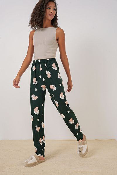 Bigdart Y. Pantaloni de pijama 4323 cu model smarald