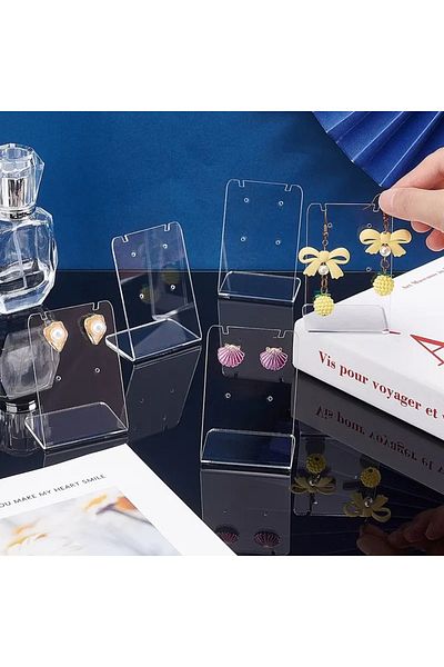 Pleksi Marketi Transparent Jewelry Stand Earrings