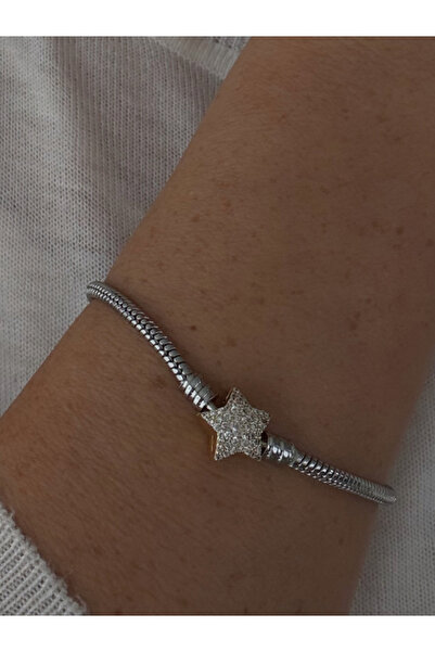 bijux by mrv Taşlı Yıldız Charm Bileklik