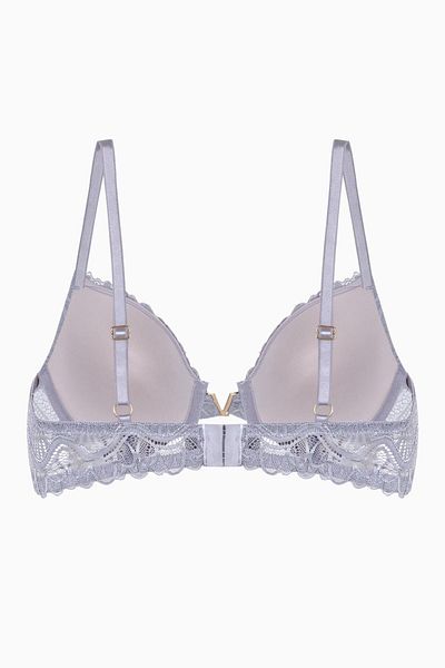 Wonna Σουτιέν Anna Gold Detailed Lace - Push Up - 2568 - Γκρι