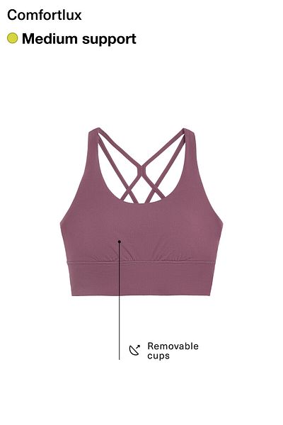 Oysho Medium-support comfortlux sports bra with cups