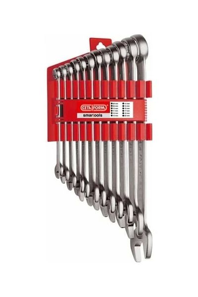 CETA FORM B01-P12 Combined Key Set 12 Pieces Plastic with Clips