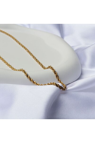 Burma Gold Çelik Kolye