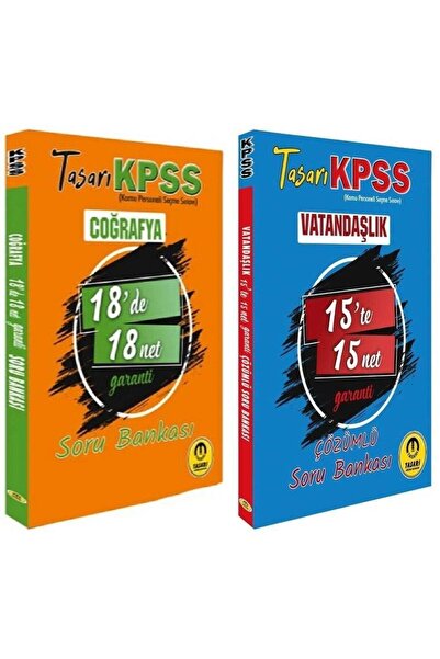 Tasarı Yayınları Süper Fiyat - Tasarı Kpss Coğrafya Vatandaşlık 33 De 33 Net Garanti Soru 2 Li Set