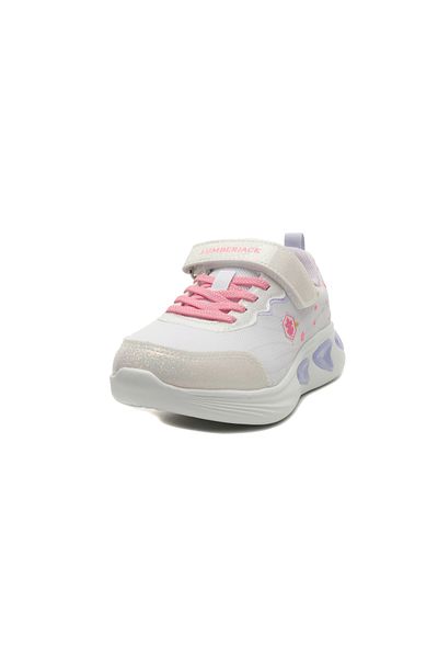 lumberjack 101508861 -R Lumberjack 4M Karly 4Fx Pantofi sport albi pentru copii