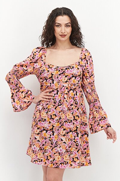 Hurley Women Floral Print Mini Dress, Multicolor