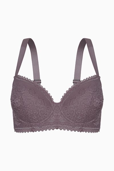 Wonna Bronze Brown Lace Recovery Bra - Without Padding - 2494