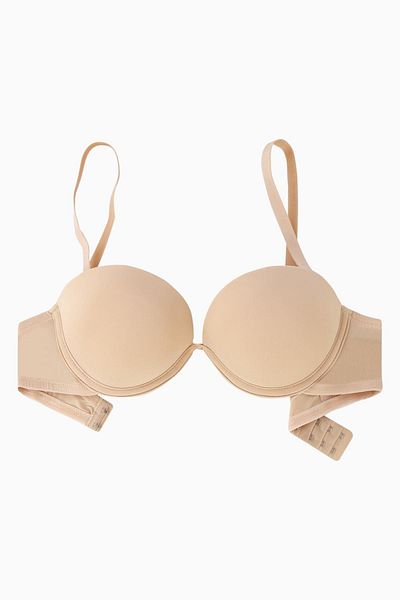 Wonna Micro sutien Olympos cu curea detașabilă - Push Up dublu, căptușeală suplimentară, fără stomac - Premium Basic - 24