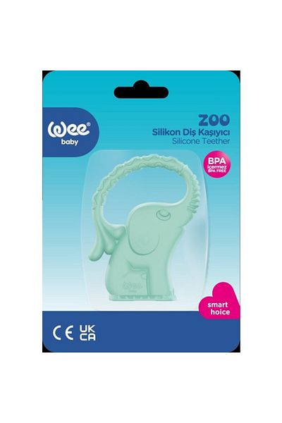 Wee Baby Zoo Teether Green Elephant- 8690797103897