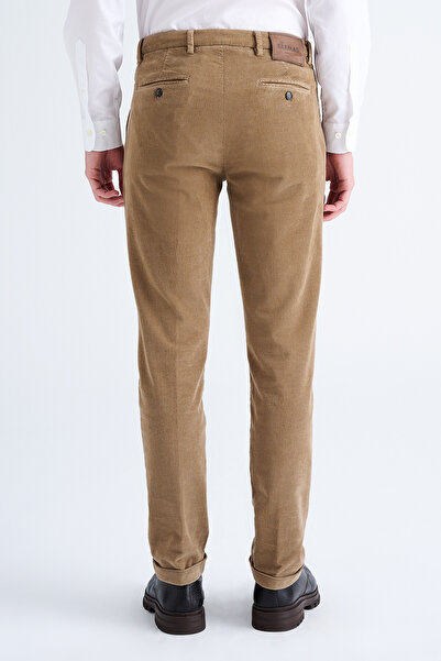 Edwards Erkek Haki Kadife Chino Pantolon