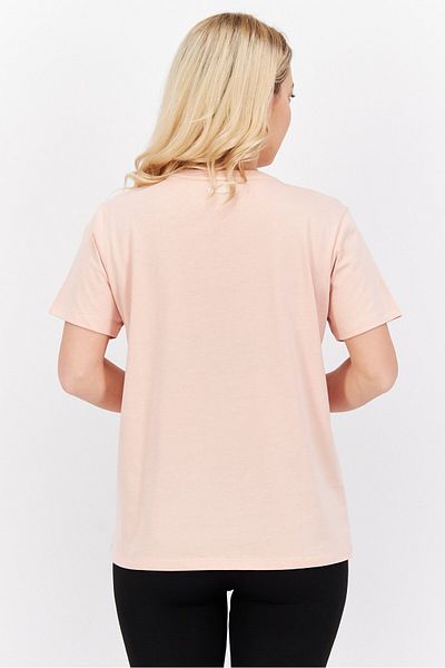 SKECHERS Women Sportwear Fit Brand Logo Training T-shirt, Pink