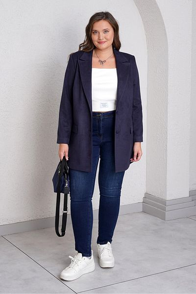 Büyük Moda Suede Blazer Jacket