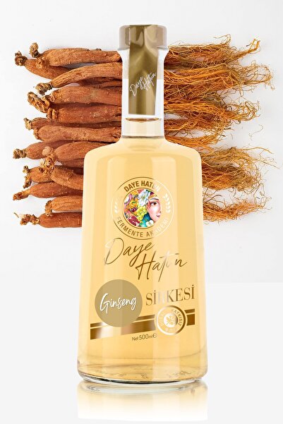 DAYE HATUN Kore Kırmızı Ginseng Sirkesi / Ginseng Vinegar (doğal Fermente Canlı Sirke / Nat. Ferm. / 500 Ml)