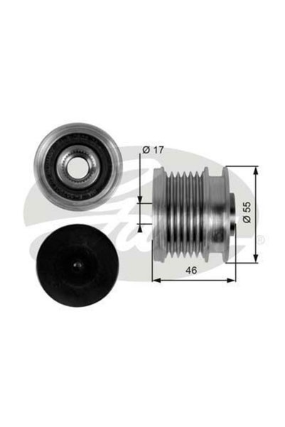 GATES OAP7092 ALTERNATÖR KASNAĞI MERCEDES C SERISI C180 C200 C250