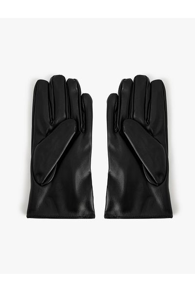 Koton Faux Leather with Gloves Zipper