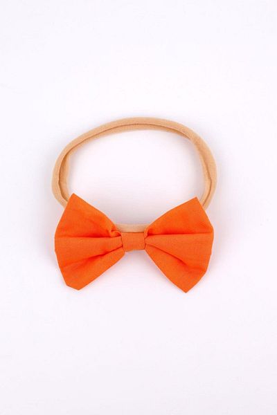 Le Mabelle Orange Bow Girl's Hair Band