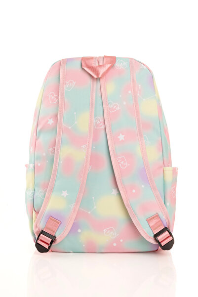 Ecrou 3 Pieces Colorful Pattern Green Dinner Bag, Pencil Case, Backpack