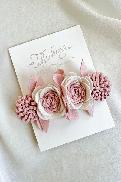 Le Mabelle Floral Patterned Powder Row Hair Band