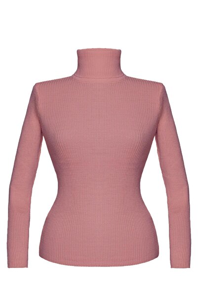 Sevitli Turtleneck Knitwear Badi-Dried Rose