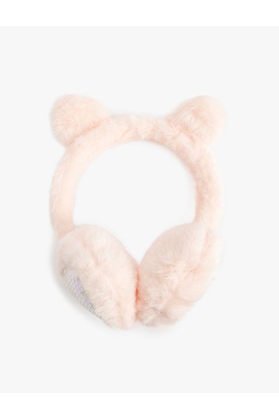 Koton Sequined Plush Earmuff with Sequins - Ear Applique
