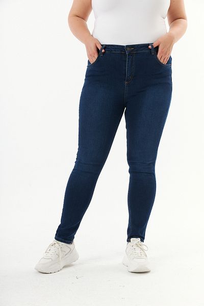 RMG Plus Size Dark Navy Blue Trousers