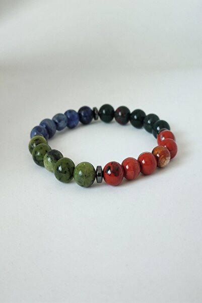 LADIN DOGALTAŞ Certified Jade, Blood Stone, Sodalite, Red Jasper Natural Ston...