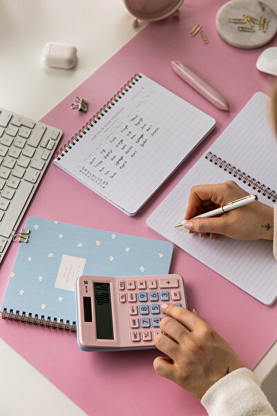 PAPERORA A5 Spiralli Karton Kapak Çizgili Okul Defteri 80 yaprak 2'li Set - Ders Programlı