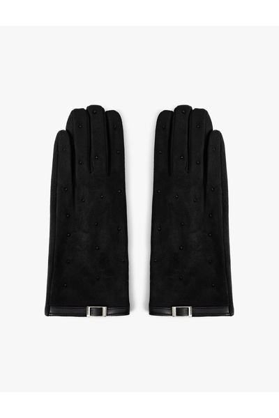 Koton Γάντια από σουέτ με χάντρες - Λεπτομερές σχέδιο