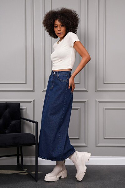 ZAROLİ Fusta Maxi Denim - Femei