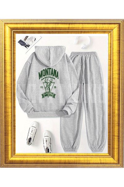HOFFNUNG Full Hoodie 3 Thread New Mode 2 Thread Unisex Tracksuit Set