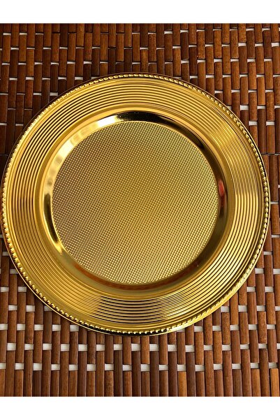ROSSEV Gold Metal Plate 33 cm