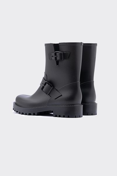 SHOEMARK Winter Black Women's Rain Boots
