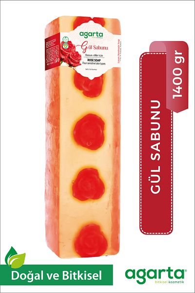 Agarta Handmade Natural Rose Soap 1400 gr|