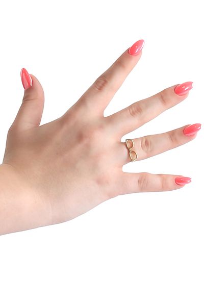 LABALABA Women's Lacquer Coated Glasses Ring