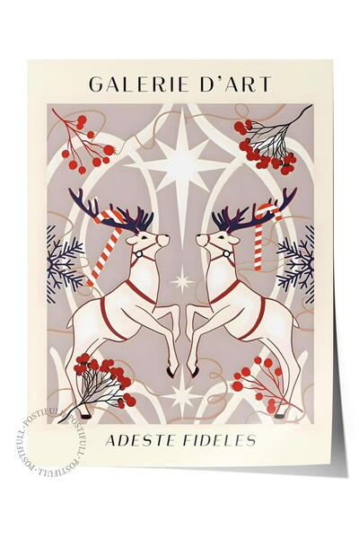 Postifull Çerçevesiz Yılbaşı Posteri, Yılbaşı Dekoru, Comfort Serisi, Holiday...