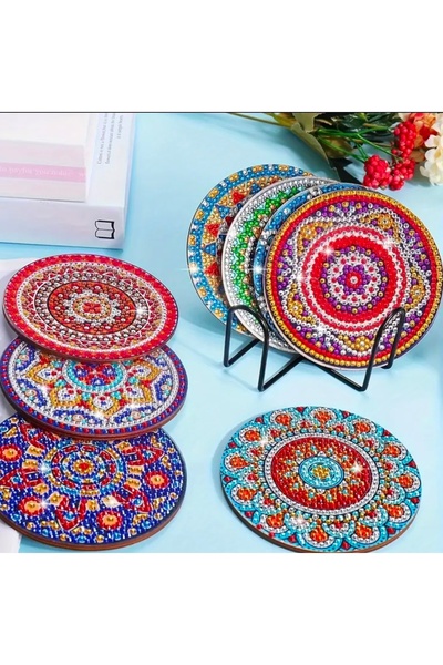 Element 5D Diamond Painting DIY Coaster Set 8 Li