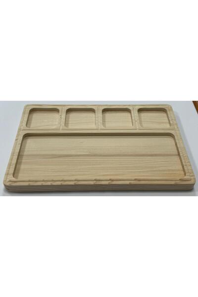 FASTWOOD Wooden Spruce Orchid Presentation/Snack Plate