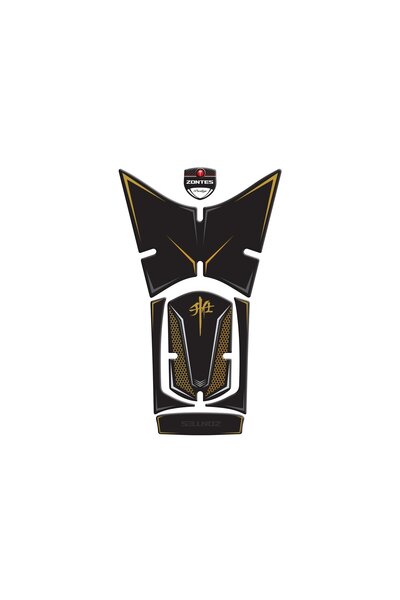 Redline Grafik Rks RZ250S Zontes 2023-2024 Uyumlu Tank Pad Siyah Gold Redline...