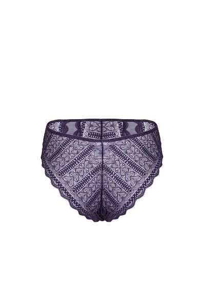 Wonna Lace Slip High Waist Gather - Fashion - 2483 - Μωβ