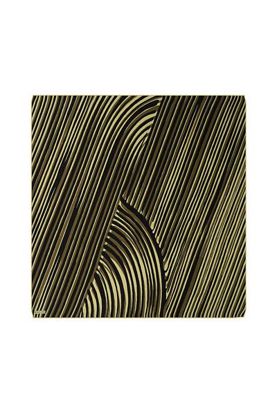 Bursa İpek Μεταξωτό μαντήλι Acid Green Illusion Pattern Twill