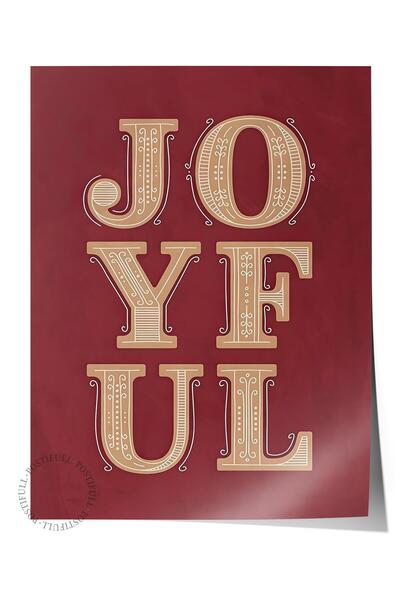 Postifull Frameless New Year Poster, New Year Decoration, Comfort Series, Joyful Poster, No:108645
