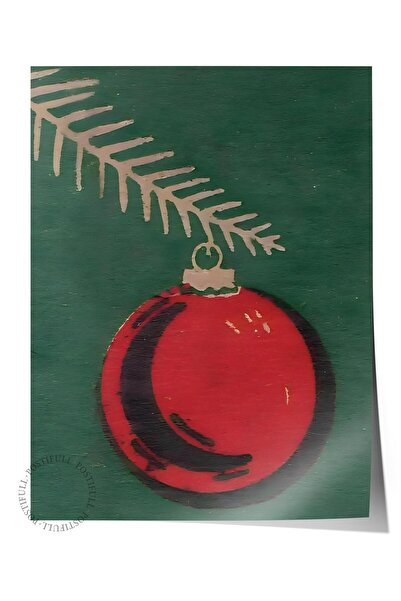 Postifull Çerçevesiz Yılbaşı Posteri, Yılbaşı Dekoru, Comfort Serisi, Retro C...