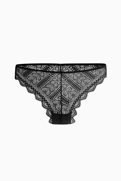 Wonna Chiloți brazilian din dantelă - 2501 - Negru