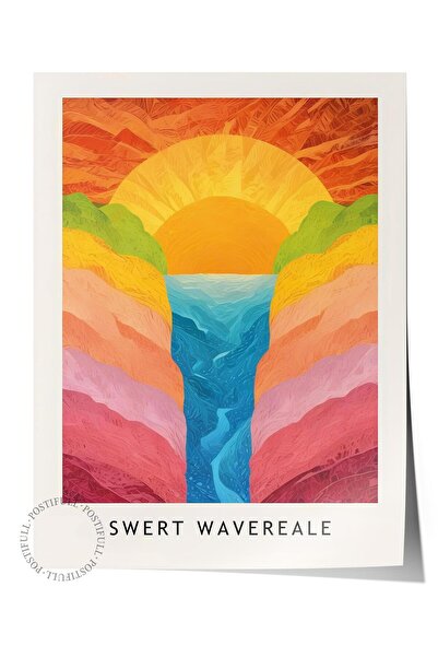 Postifull Poster fără ramă, Seria Comfort, Candy Garden - Poster Sweet Waterf...